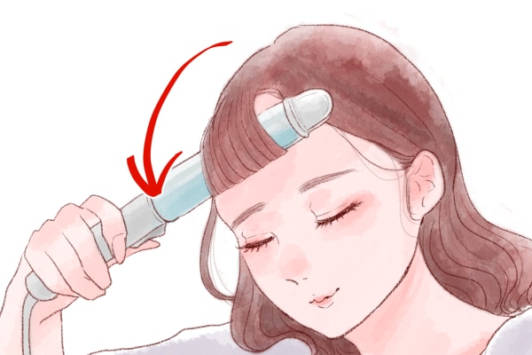 前髪 流し方